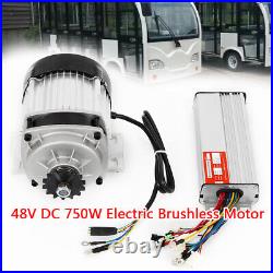 48V(750W)Electric Brushless Motor For Electric Scooter Bicycle Go Kart Tricycle