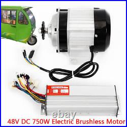 48V 750W Electric Brushless Motor For Electric Scooter Bicycle Go Kart Tricycle