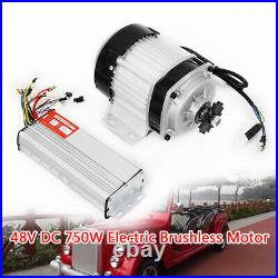 48V 750W Electric Brushless Motor For Electric Scooter Bicycle Go Kart Tricycle