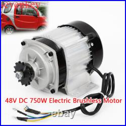 48V 750W Electric Brushless Motor For Electric Scooter Bicycle Go Kart Tricycle