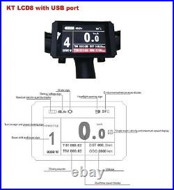 48V Hub Motor 1000W 1500W Regenerative Braking Bicycle Electric eBike Kit LCD8