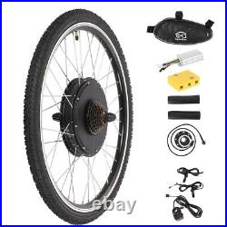 48V Rear Electric Bicycle Motor Conversion Kit EBike Wheel Cycling Hub 26
