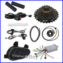 500W Electric Bicycle E Bike Motor Conversion Kit 26 Rear Wheel Thumb Throttle