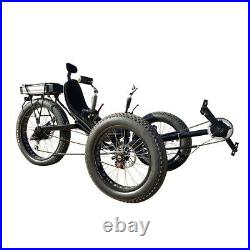 500watt Motor Electric Assisted Carbon Steel Fat Tad Recumbent Tadpole Tricycle