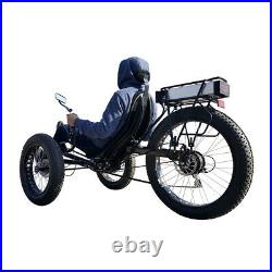 500watt Motor Electric Assisted Carbon Steel Fat Tad Recumbent Tadpole Tricycle
