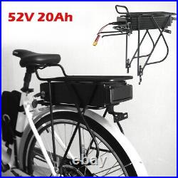 52V 20Ah Rear Rack Ebike Electric Bicycle Li-ion Lithium Battery for 1500W Motor