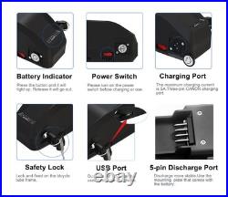 52V 48V 15AhEbike Battery Lithium Ion Battery for 750W 1000W Electric Bike Motor