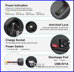 52V 48V 15AhEbike Battery Lithium Ion Battery for 750W 1000W Electric Bike Motor