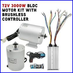 72V 3000W BLDC Brushless Motor Kit + Controller For Electric Scooter E-Bike UK