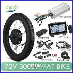 72V 3000W Electric Fat Bike Motor Wheel Hub Motor Kit Ebike Conversion Kit