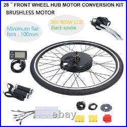 800W 36V 28 Electric Bicycle E Bike Front Wheel Hub Motor DIY Conversion Kits