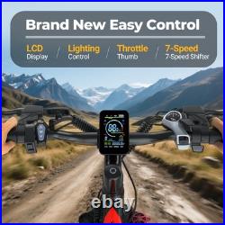 AOVOPRO Electric Bike BK520 for Adults with 250W Brushless Motor, 30Miles 15MPH