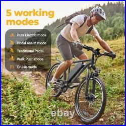 AOVOPRO Electric Bike BK900 250W Brushless Motor, Range 40 Miles E-Mountain Bike
