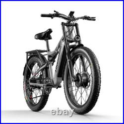 Adults 26 Dual Motor Fat Tyre E-Bike 48V 17.5Ah Off-Road Electric Bicycle MTB