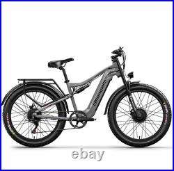 Adults 26 Dual Motor Fat Tyre E-Bike 48V 17.5Ah Off-Road Electric Bicycle MTB