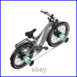 Adults 26 Dual Motor Fat Tyre E-Bike 48V 17.5Ah Off-Road Electric Bicycle MTB