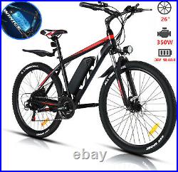 Adults E-Bike 26 Electric Bikes Mountain Bicycle 350W Motor Citybike 21 Speed