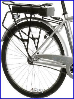 Assist Crossbar Hybrid Electric Bike V Brake 26 Wheel Bicycle Steel Frame