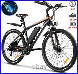 Assist E-Bike 26 Electric Bike Electric Mountain Bike 350W Motor 10.4Ah Battery