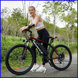 Assist E-Bike 26 Electric Bike Mountain Bike 350W Motor 21Speed Shimano Bicycle