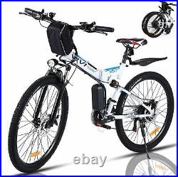 Assist E-Bike 26 Inch Folding Electric Bicycle Mountain Bike 350W Motor Commuter