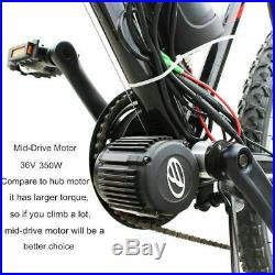 BEWO 36v350w Powerful Mid-drive Crank Motor ebike kit Electric Bike Bicycle LCD