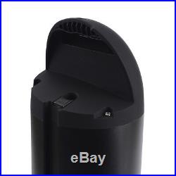 Black 36V 10Ah Bottle Li-ion Electric Bicycles Scooter Battery Fit 350W Motor