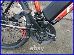 Black And Red Frike Electric Mountain E Bike Bicycle 350w 36v 26 Inch Wheel