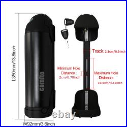 Bottle 36V 10Ah e-bike Battery Electric Bicycle 350W 250W 500W Circular Black