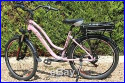 Brand New High Quality Women / Ladies 26 Electric City Bike, e Bike  Pink