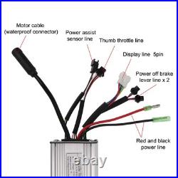 Brushless Motor Controller Kit 17A 36V 48V 350W Controller LCD3 Panel 130X Th CT