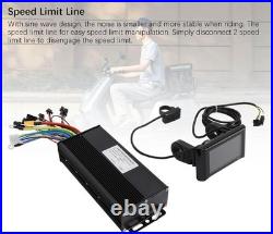 Brushless Motor Controller Kit, 36V 48V 52V 1500W 2000W 40A 3 Mode Sine Wave