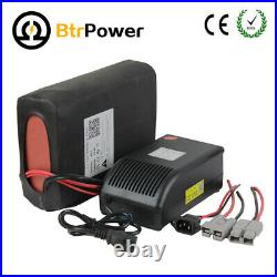 BtrPower 48V 18Ah Lithium Li-ion Cell Battery Pack for Electric Bike 1000W Motor