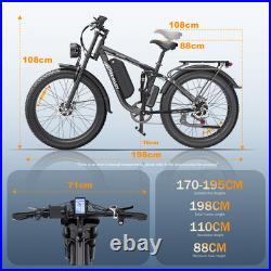 CHEEVALRY CF26 Pro Dual Motor Electric Bicycle 48V 23AH 26 inch E-Mountainbike