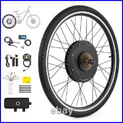 CRENEX Ebike Conversion Kit 26 Electric Bicycle Hub Motor Front/Rear Wheel LCD