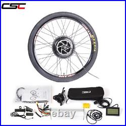 CSC 48V 1OOOW 26 in e-bike wheel Electric bicycle Conversion Kit and 48V Battery