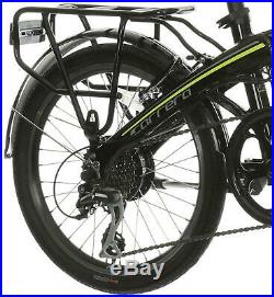 Carrera Crosscity Folding Electric Bike V Brake Alloy Frame 8 Gear Bicycle