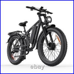 Cheevalry 48V 23Ah Electric Dirt Bicycle Dual Motor E-bike 130KM E-MountainBike