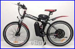 Customised 48v 1000w electric folding mountain bike lithium battery