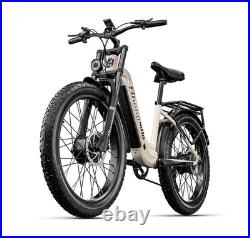 Dual Motor 17.5AH 26x3.0-inch all-terrain fat tyres Electric Bike