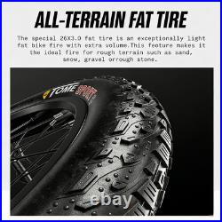 Dual Motor 17.5AH 26x3.0-inch all-terrain fat tyres Electric Bike