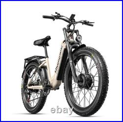 Dual Motor 17.5AH 26x3.0-inch all-terrain fat tyres Electric Bike