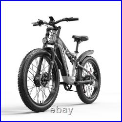 Dual Motor 26 Fat Tire E-Bike 48V 17.5Ah Off-Road Electric Bike MTB Oil Brakes