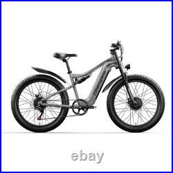 Dual Motor 26 Fat Tire E-Bike 48V 17.5Ah Off-Road Electric Bike MTB Oil Brakes