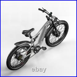 Dual Motor 26 Fat Tire E-Bike 48V 17.5Ah Off-Road Electric Bike MTB Oil Brakes