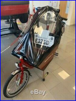 Dutch Electric classic short Bakfiets Cargo box Bike 500w Motor and Rain Cover