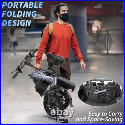 EB60P Adult Ebike 250W Foldable 48V 15.6AH Electric Bicycle 15MPH 38Miles