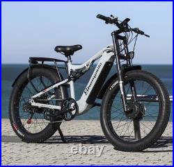 EBIKE 26 Fat Tyre Dual Motor Electric Bike 48V 17.5Ah E-Bike UK Stock