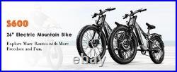 EBIKE 26 Fat Tyre Dual Motor Electric Bike 48V 17.5Ah E-Bike UK Stock