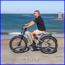 EBIKE 26 Fat Tyre Dual Motor Electric Bike 48V 17.5Ah E-Bike UK Stock